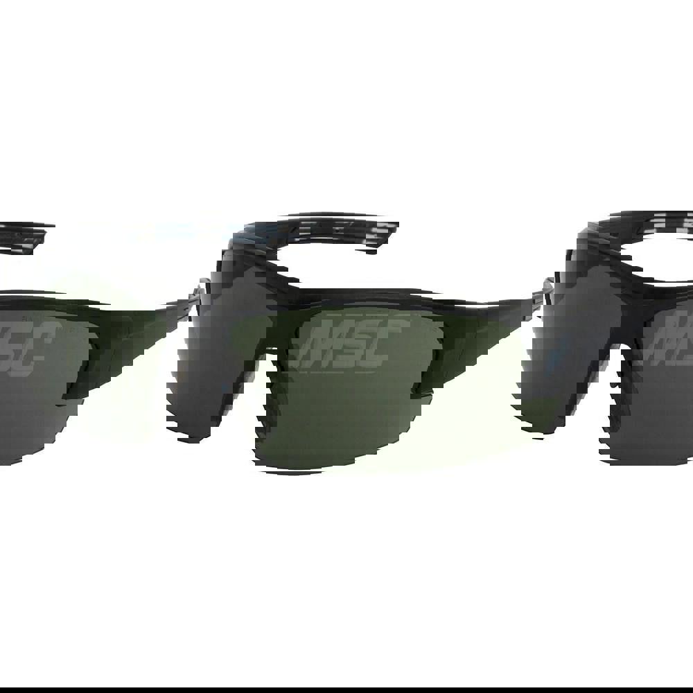 Safety Glass: Anti-Fog & Anti-Scratch, Polycarbonate, Gray Lenses, Half-Framed